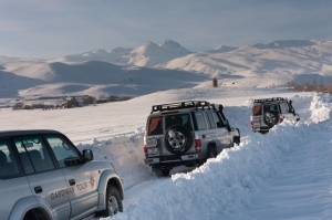 Winter tour on the wings of Aragats mountain
