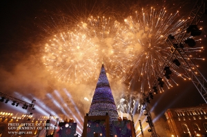 Armenia, Yerevan Christmas tree 2018/2019